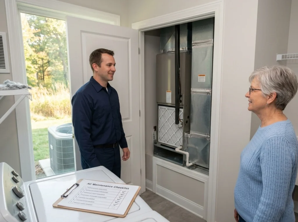 End-of-summer AC inspection preventing a breakdown in Golden Valley
